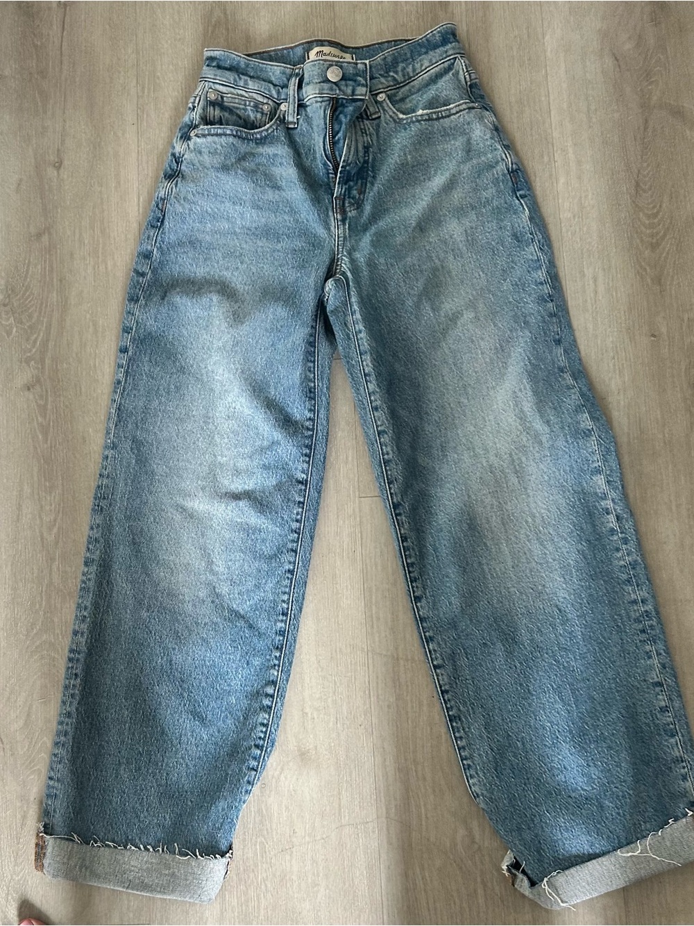 Madewell women’s Light Blue Wide-Leg Jeans